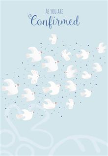 Boy 8x5 - Blue Background With Doves