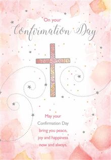 Girl 8x5 -Pink Petal Background & Cross