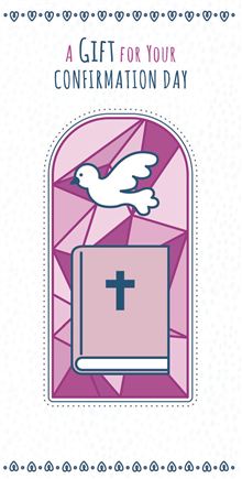 Money Wallet 7x4 - Church Window & Dove